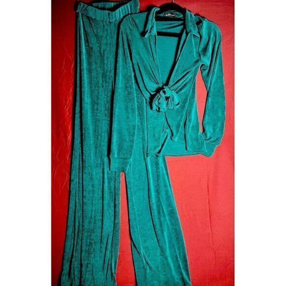 Good Time USA royal Green‎ two-piece Set